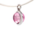 Colgante de plata "Esfera" con ADN mascota rosa