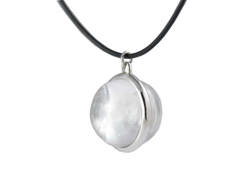 Colgante de plata "Esfera Maxi" con ADN mascota